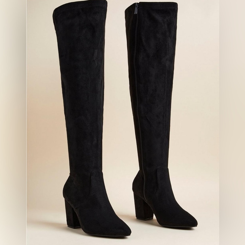 Torrid Over The Knee Pointed Toe Boot (WW) Black